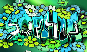 Graffiti Font - Dimension