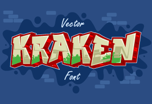 Graffiti Font - Kraken